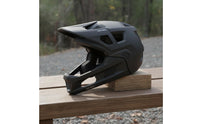 Removable Chin Bar Mountain Bike Full Face Helmet Breathable Full Face Mountain Bike Helmet Ventilated Safety Gear Vented Design for Trail-Road