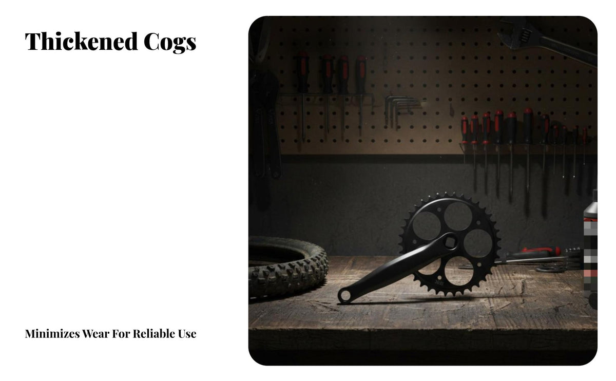 Mountain Bike Crankset Narrow Wide Cogs Square Taper Crankset Square Taper Crank Limb Set High-Strength Aluminum Alloy
