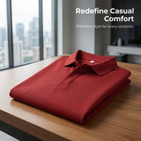 Men's Short Sleeve Collared Shirt for Business Casual Office Wear, Breathable 75% for Summer, Loose Fit Design