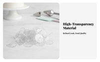 Transparent Clear Round Spike Stand Thickened Cake Decoration Holder Strong Adhesion Figurine Base Traceless for Bakers, Hobbyists, Bakery, Birthday Parties, Baby Showers