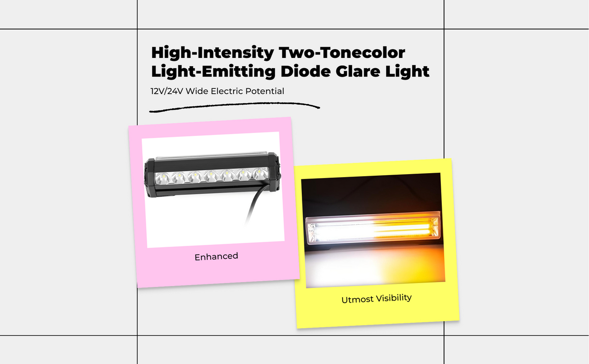 Ultra-bright dual-color LED warning lamp