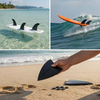 Tapered Kiteboard Tail Fin Streamlined Kiteboard Fin Lightweight Detachable for Kiteboarders