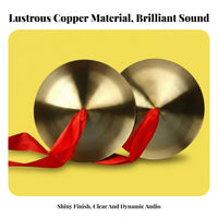 2 Pieces child-safe Small clash Cymbals vivid Sound Paired clash Discs Easy to Learn Percussion Instrument Portable for Preschoolers, Music Beginners, Kindergarten, Classroom, School Performance, Dance Studio