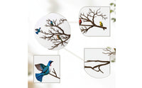 Birds on Branch Wall Decor Lightweight Metal Tree Wall Decor Elegant for Bedroom