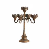 Antique Iron Candle Stand Romantic Wedding Floor Decoration Candelabra Ornate Design Vintage Candelabra for Living Room