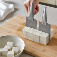 Long Handle Stainless Steel Tofu Cutting Knife for Commercial and Home Use