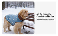 Machine Washable Winter Dog Jacket Easy On Remove Winter Dog Coat Adjustable Fit for Cold Weather, Daily Use, Outdoor Walks