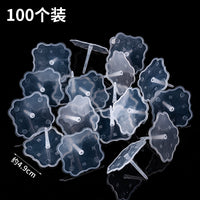透明塑料底座公仔摆件固定器蛋糕装饰底托插件生日情景配件加厚