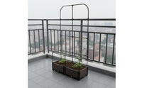 Planter with Trellis Climbing Plant Support Planter Space-Saving Vertical Design Climbing Plant Container for Gardeners, Balcony