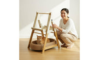 Lockable Rocker Wooden Cat Sling Stand Elevated Design Cat Rocking Cat Sling All Seasons for Indoor