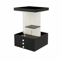Rotating Makeup Organizer Saving Space Rotating Cosmetic Tray Easy to Clean Makeup Storage Stand for Desktop, Dresser, Entryway