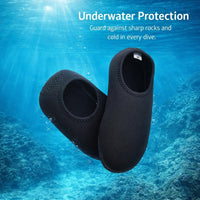 Water Shoes Quick Dry Anti-Slip Nylon, Dive Socks for Swimming Beach Kayaking, Snorkel Socks Barefoot Feel for Adults