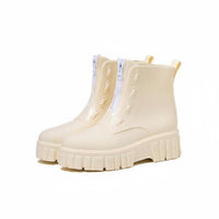 Non-Slip Sole Platform Rain Boots Fashionable Waterproof Jelly Boots Easy to Clean Women's Footwear Comfortable
