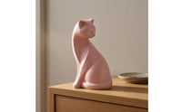 Coral Cat Figurine Matte Finish Home Decor Decoration Small House Decoration for Living Room