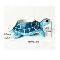 Turtle Planter Resin Turtle-Shaped Planter Outdoor Ornament for Garden, Patio