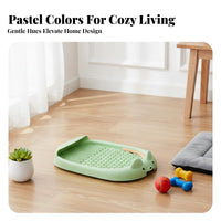 Indoor Dog Potty Tray Anti-Spray Dog Litter Box with Mesh Puppy Training Toilet Large Capacity Mesh Training Toilet