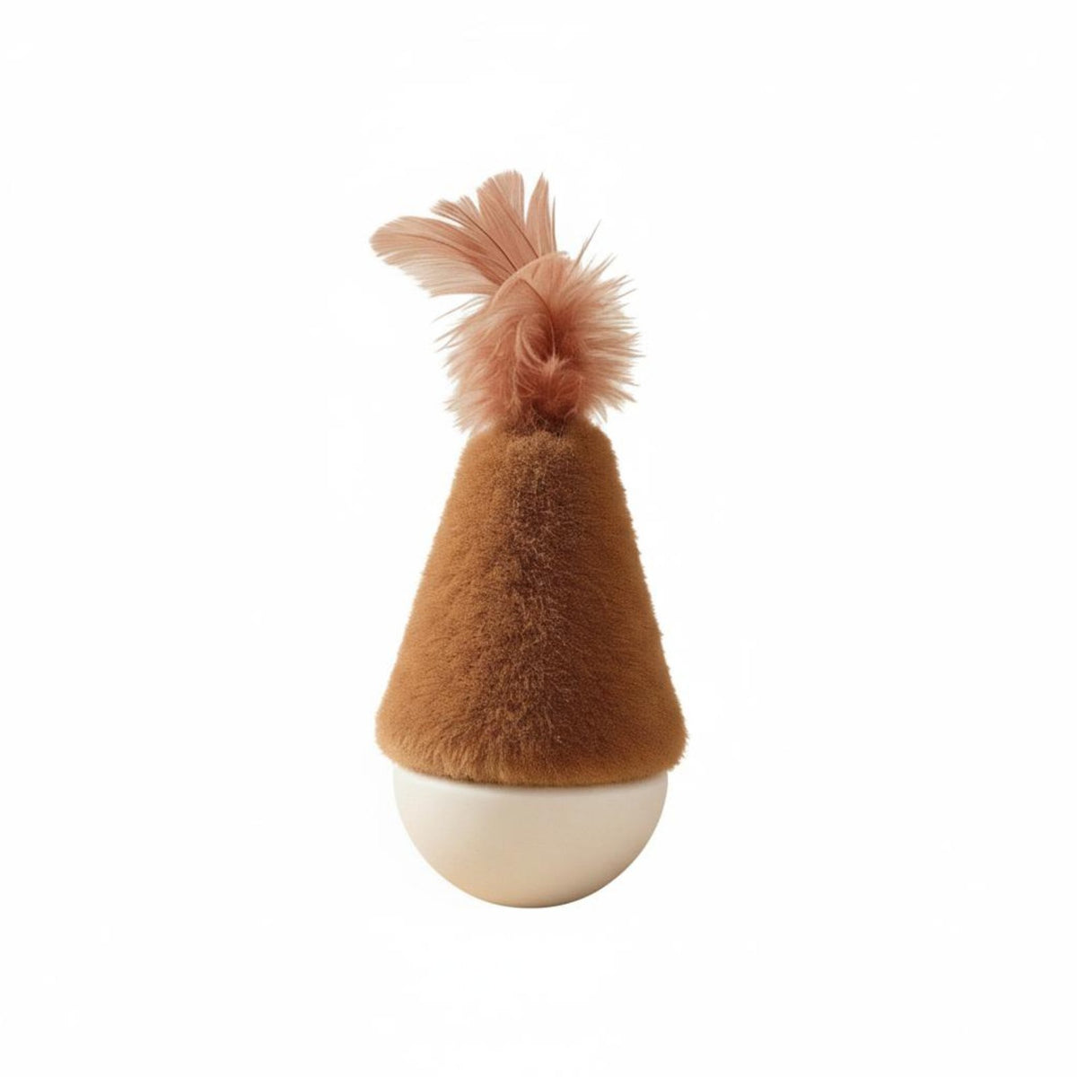 Tumbler Cat Toy With Bell Feather Wobble Toy Promotes Exercise Cat Teaser Rod for Cats, Kittens