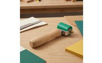 Seam Roller with Wooden Handle Angled Silicone Seam Roller Wear-Resistant Tool for Repair