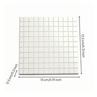 1:12 Scale Wall Decal White Wall Decal Raised Grid Peel and Backsplash