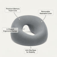 Memory Foam Face Down Pillow, Massage Headrest Bed with Hole, Breathable Face Cushion for Massage Table, Ergonomic Face Cradle Cushion