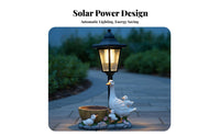 Solar Duck Garden Light Weather Resistant Duck Garden Statue Long-Lasting