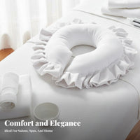 Removable and Washable Beauty Salon Prone Pillow Easy to Clean U-Shaped Face down Pillow Ergonomic Design for Beauticians, Masseuses, Travel
