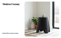 Stackable Petal Design Stool Long-Lasting Backless Seat Heavy-Duty Home Furnishing for Homeowners, Adults, Dining Room, Bedroom, Entryway