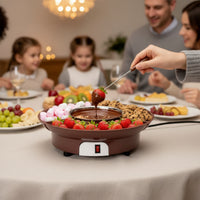 Tabletop Chocolate Melting Pot Versatile Electric Fondue Pot User-Friendly Chocolate Fondue Machine Simplified for Hosts, Families, Parties