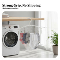 Curved-Shaped Sock Dryer Rust-Resistant Multi-Fastener Sock Hanger Laundry Clamp Hanger Rustproof Stainless Steel Clothes Drying