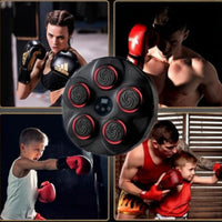 Interactive Sound Boxing Machine Up Pads Music Boxing Machine Adjustable Modes & Speeds Electronic Wall Punching Target for Kids, Indoor, Home