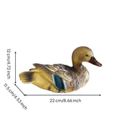 Duck Ornament with Feather Texture Decorative Mallard Duck Figure Decoy Charming Figure Statue for Courtyard