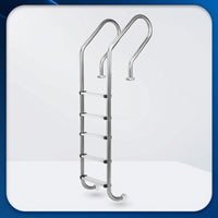 Pool Stairs Drill 5-Step Pool Ladder Heavy Duty for Homeowners