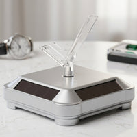 360-Degree Display Stand with Acrylic Holder Batterycordless Rotating Display Stand Cordless Rotating Platform Low-Light for Retailers