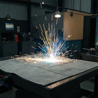 Heat Resistant Leather Hot-Work Blanket Fire Retardant Hot-Work Blanket Thick Safety Mat Reinforced for Workshop
