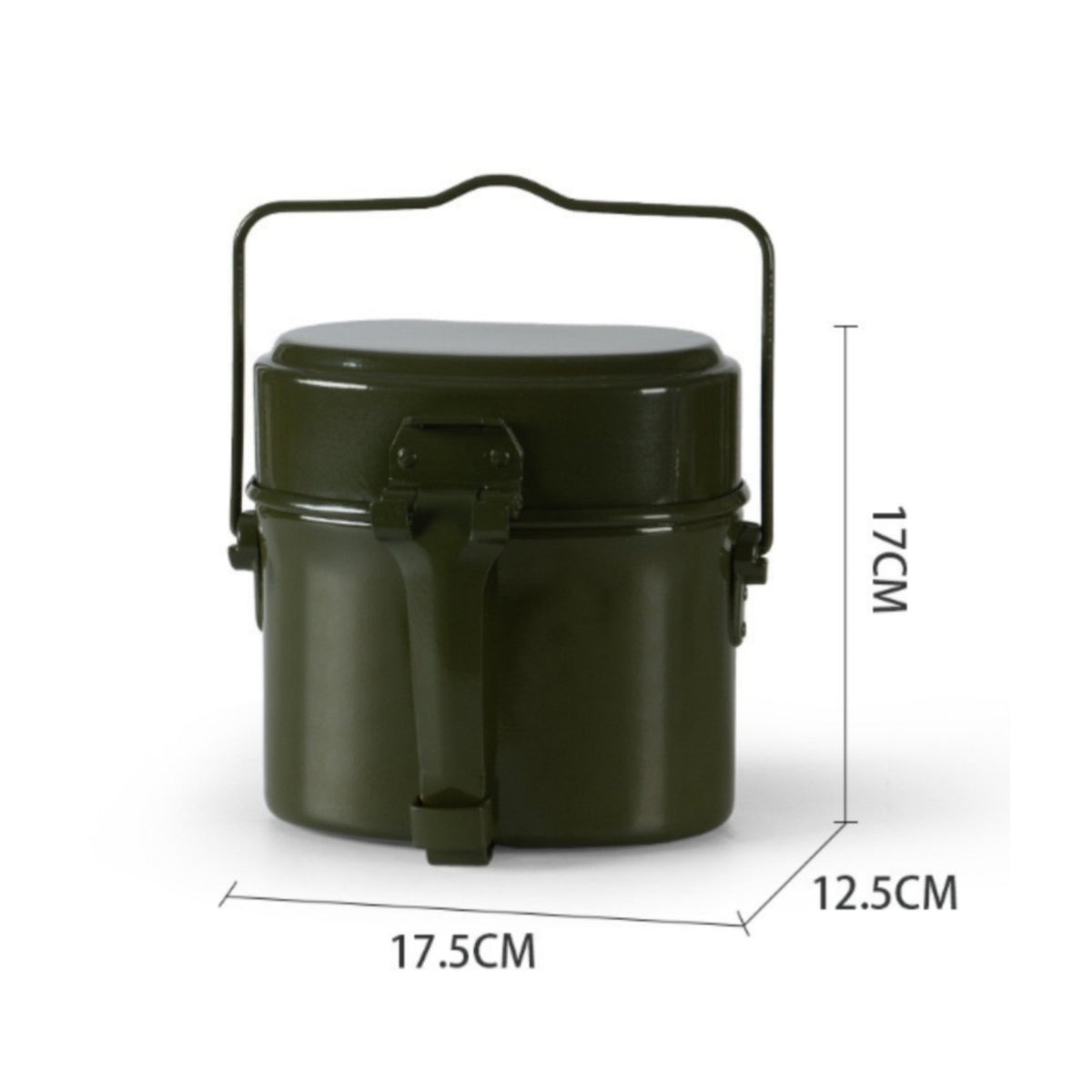 Multi-Functional German Design Mess Kit High Temperature Resistant Heatable Aluminum Lunch Box Portable Outdoor Gear Nesting Design for Backpacking