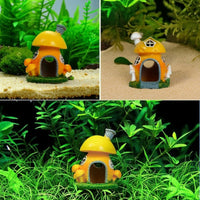 Toadstool House with Hollow Arch Safe Aquatic Tank Shelter Small