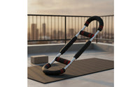 Arm Exerciser with Adjustable Resistance Heavy Duty Strength Bar Chest Expander for Home Gym