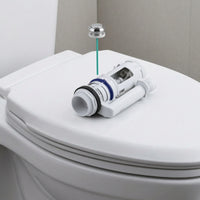 Toilet Flush Mechanism with Push Button Replacement Toilet Tank Flush Mechanism All-Purpose Plumbing Component for Homeowners, Plumbers