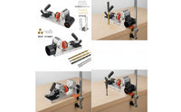 Pocket Hole Jig Angled Pocket Hole Jig with Dust Port Drill Guide Adjustable Quick-Clamp for Woodworkers, Furniture Joinery