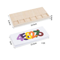 Early Learning Color Sorting Toy with Cards Double-Sided Number Matching Game Smooth Counting and Matching Game Preschool for Toddlers
