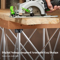 Foldable Radiating Leg Table Base Foldable Radiating Leg Workbench Stand Folding Design Portable Work Table Legs for Woodworkers, DIY Enthusiasts