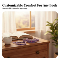 3 Pieces 3-Piece Embroidered Bracelet Set Handmade Adjustable Braided Bracelet