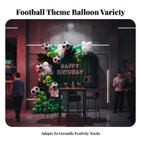 Global Soccer Tournament Inspired Soccer Theme Balloon Set Easy to Assemble Football Theme Balloon Set Versatile Decor for Children, Adults