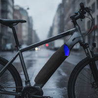 Insulated Electric Bicycle Battery Cover Wraparound Battery Sleeve with Wrap-Style Opening Shielding Weather-Resistant for Commuters, Winter Commuting, Outdoor Riding
