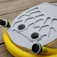 Foot Air Pump Inflate and Deflate Function Bellows Foot Pump Anti-Slip Pedal Portable Inflator Deflator for Kayakers, Boating, Camping, Beach Trips
