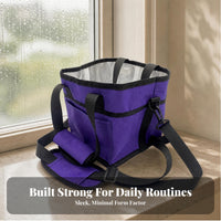 Oxford Cloth Square Bottle Carrier Structured Base Insulated Water Bottle Bag Reinforced Seams