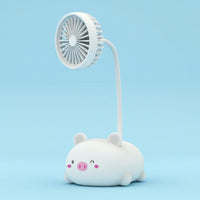 Portable and Compact Cartoon Creature Table Fan Quiet Operation Cute Creature Desk Fan Strong Airflow for Children, Office
