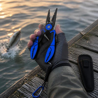 Fishing Lip Gripper and Pliers Set with Scale, Multifunctional Fish Holder and Tackle Kit