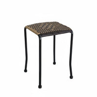 adaptable Small Woven Stool Portable Woven Rattan Stool Lightweight Low Seat long-lasting Frame for Homeowners, Interior Decorators, Fishing, Entryway, exteriordoor, Living Room
