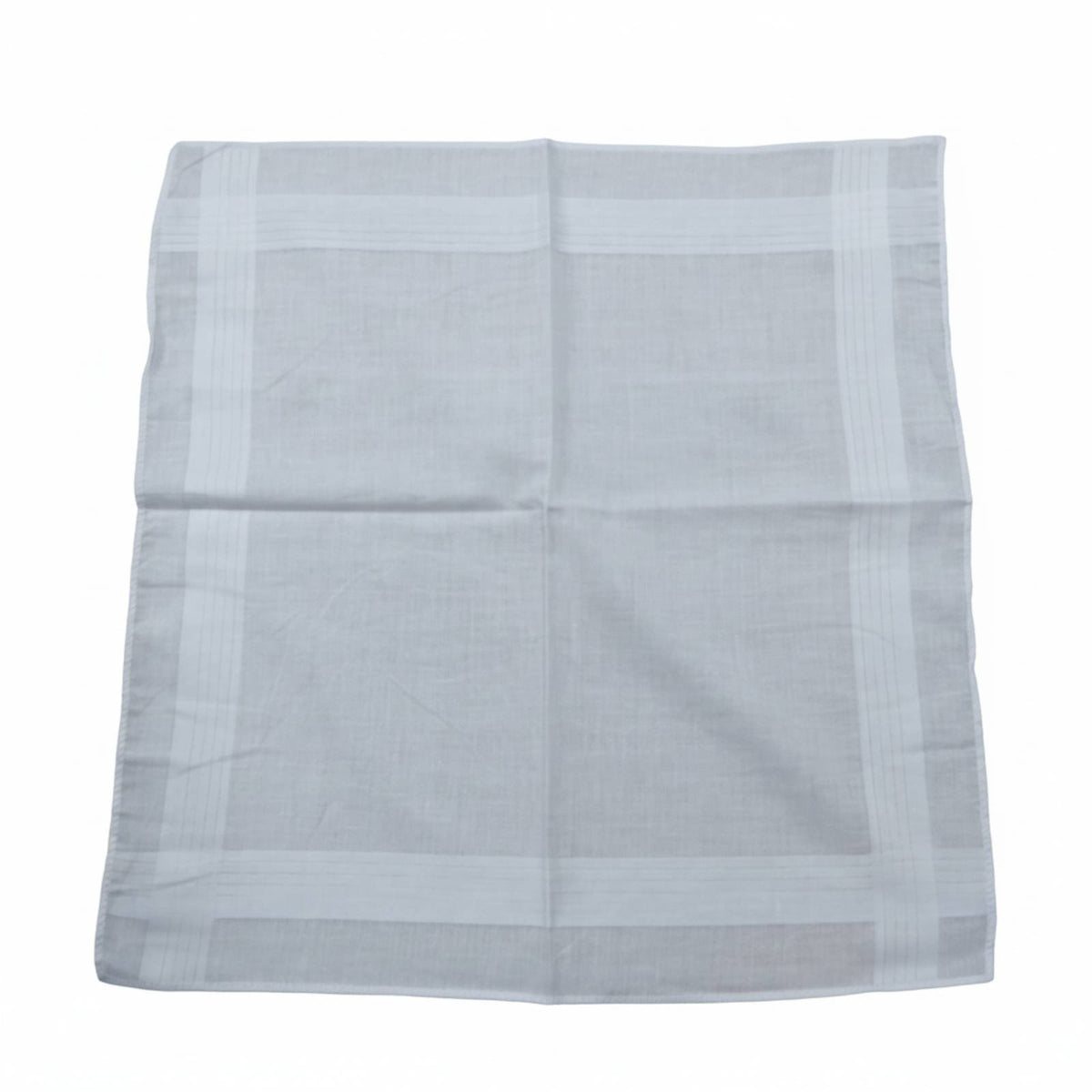 12 Pieces White Cotton Handkerchief Machine Washable Bulk White Handkerchiefs
